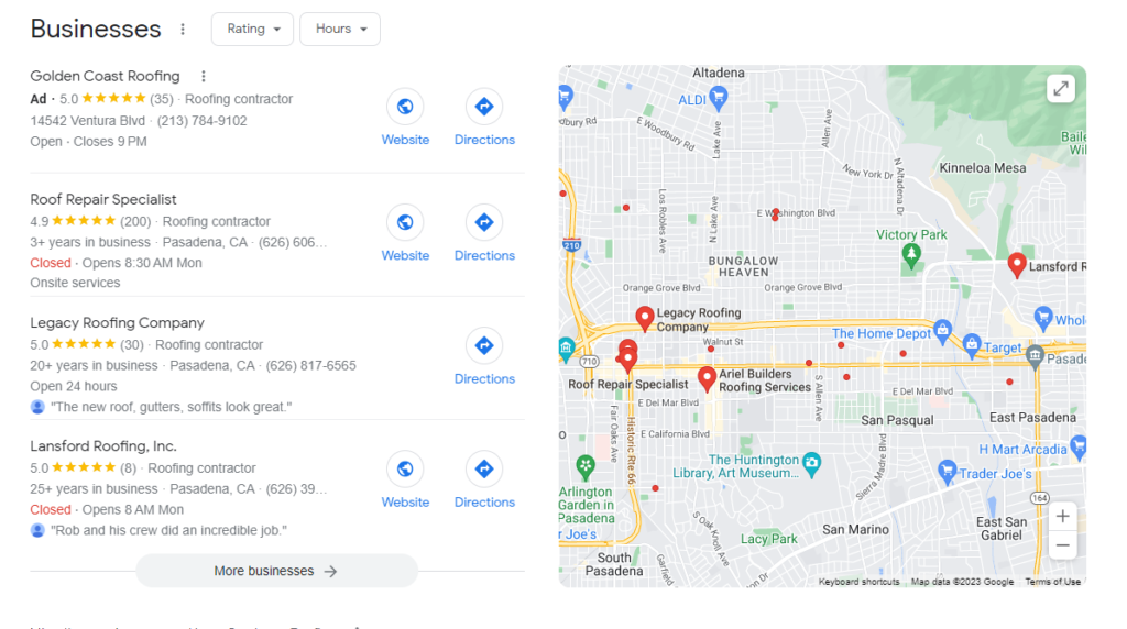 Google Local Map Pack